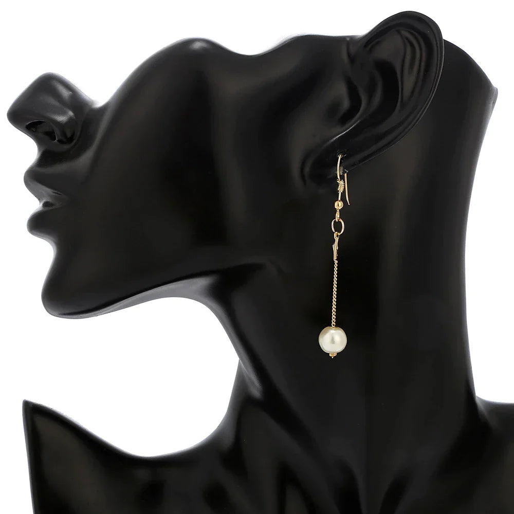 Ensemble de Trois Pièces de Perles Élégantes en Or