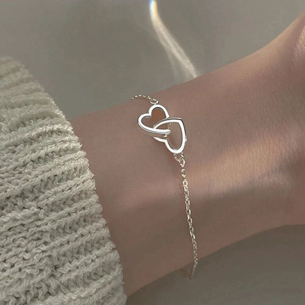 Bracelet Coeur en Argent