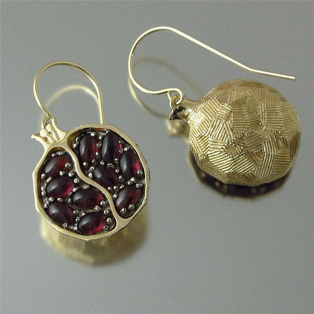 Boucles d'oreilles Grenade Boho en Or
