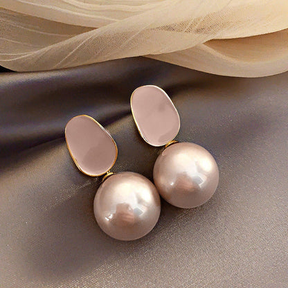 Boucles d'Oreilles Vintage en Perles Géométriques Vintage