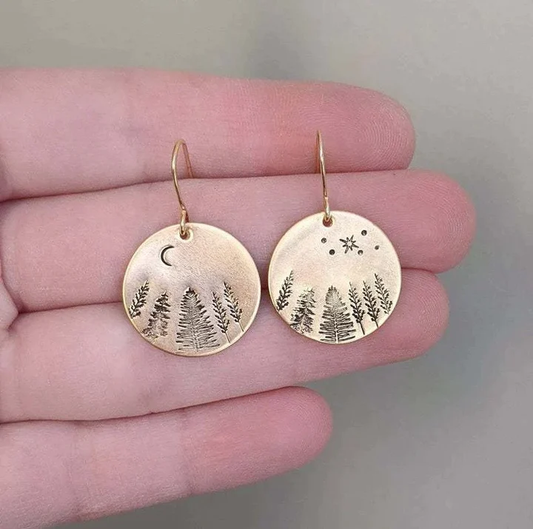 Boucles d'oreilles Vintage Nuit Étoilée