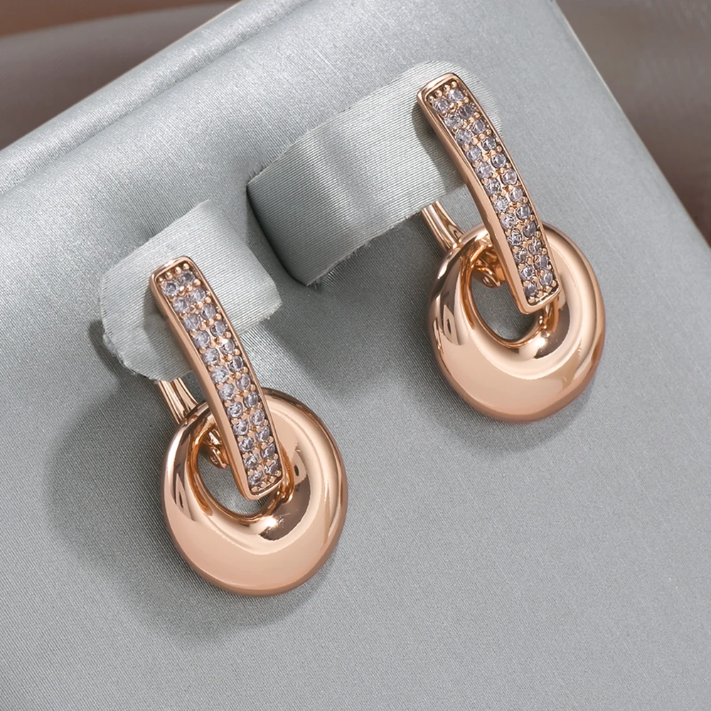 Boucles d'oreilles élégantes et épaisses en plaqué or