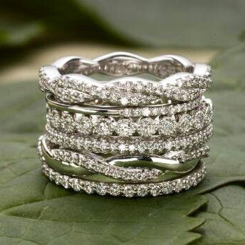 Bague vintage en zirconia