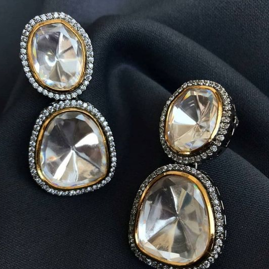 Boucles d'oreilles vintage en cristal
